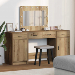 Tualettlaud sahtliga 3 tk pruun 40 x 41 x 75 cm tehispuit