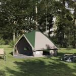 Teepee Telk 6-Inimesele Roheline ja Valge 490 x 410 x 210 cm