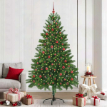J&otilde;ulupuu koos 300 LED-iga koos alusega roheline 210 cm pe