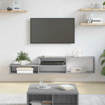 Seinakinnitusega TV alus 150x25x28,5cm tehispuit