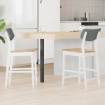 S&ouml;&ouml;gitoa Toolid 2 tk Valge 48 x 49 x 95 cm Paks Kautsukipuit
