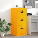 Failikapp kollane sinep 44 x 50 x 106.5 cm k&uuml;lmvalsitud teras