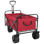 Kokkuvolditav k&auml;si trolley punane 89 x 63 x 96 cm
