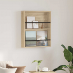 Ajakirja riiul riiuliga sonoma tamm 60 x 12 x 70 cm tehispuit