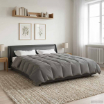 Talve tek Rapistatud Helehall 220 x 260 cm Mikrokiud