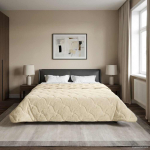 Suvised teki cream 200 x 220 cm Mikrokiud ja Teddy villa