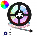 LED Ribad 12 pcs Must ja l&auml;bipaistev 1300 mm Vask ja plastik