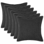 Diivanipadi 6 tk HOUTEN tumehall 30 x 30 cm boucl&eacute;