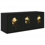 Seinale paigaldatav TV kapp BREMEN 102 x 33 x 40 cm Must tamm