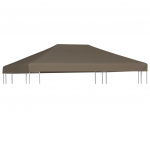 Varjualuse katus 310 g/m&sup2; 3 x 3 m, pruunikashall