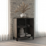 Hoiukapp, hall, 72x36x82 cm, metall ja mdf