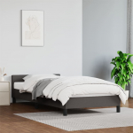 Voodiraam peatsiga ilma madratsita hall 90x200 cm