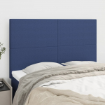 Voodipeatsid 4 tk, sinine, 72x5x78/88 cm, kangas