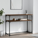 Konsoollaud, pruun tamm, 100x35,5x75 cm, tehispuit