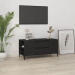Telerikapp, must, 102x44,5x50 cm, tehispuit