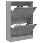 Jalatsikapp, hall sonoma tamm, 60 x 21 x 87,5 cm, tehispuit