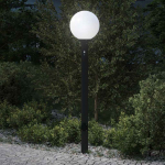 Anduri ja pistikupesaga postvalgusti 120 cm must IP44