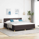 Vedruvoodi madratsiga madratsiga tumepruun 180 x 200 cm kangas