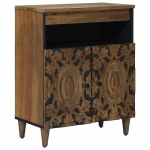 K&otilde;ide ladustamisega Pruun 60 x 33,5 x 75 cm Tugev mango puu