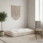 Pallet diivanipatjade padi Kreemjas 120 x 80 x 12 cm kangas