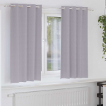 Kardinad r&otilde;ngastega 2 tk metallhall 175 x 140 cm pol&uuml;ester
