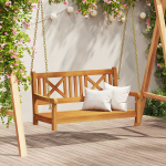 Kiikpink pruun 110 x 56 x 58.5 cm tugev akatsiapuu