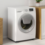 Pesumasina alus 2 tk must 72 x 5 x 4,5 cm roostevaba teras