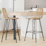 Baaritool 2 tk Neutraalne 44,5 x 53 x 111 cm Viinapuu ja raud