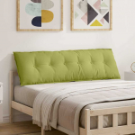 Seljatugi padi hele roheline 160 x 19 x 50 cm kangas