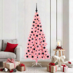 J&otilde;ulupuu koos 300 led-iga koos alusega roosa 180 cm pvc