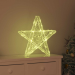 3d t&auml;ht koos 50 led-iga soe valge 55 x 53.5 x 10 cm akr&uuml;&uuml;l