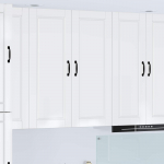 K&ouml;&ouml;gikapp kergelt l&auml;ikiv valge 40 x 31 x 100 cm tehispuit