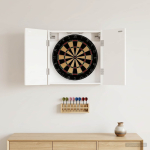 Dartboardi kapp ALKMAAR Valge 52,5 x 10,5 x 53,5 cm Tehispuit