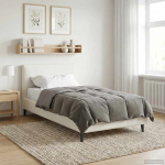 Talve tek Rapistatud Helehall 135 x 200 cm Mikrokiud