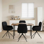 P&ouml;&ouml;rlevad Toiduainete Toolid 4 pcs Kunstnahk Must