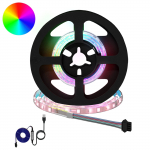 LED Ribad 12 pcs Must ja l&auml;bipaistev 450 mm Vask ja plastik