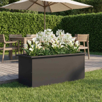 LED-valgustusega lillekast Must 40 x 100 x 40 cm Teras