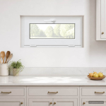 Aken risor 80 x 45 cm PVC ja selge sile klaas