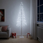 T&auml;hekujuline j&otilde;ulupuu Valge 25 x 25 x 210 cm Plastmass