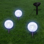 Valguspallid, 3 LED-aiatuld maavaiade ja p&auml;ikesepaneeliga