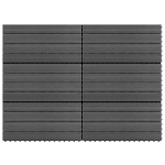 Wpc-plaadid 60 x 30 cm 6 tk 1m&sup2; hall