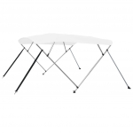 4 kaarega kaatri varikatus, valge 243x180x137 cm