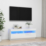 Telerialus LED-tuledega, k&otilde;rgl&auml;ikega valge, 100x35x40 cm