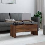 Diivanilaud, pruun tamm, 102 x 50,5 x 46,5cm, tehispuit