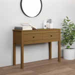 Konsoollaud, kallis pruun,100x35x75 cm, m&auml;nnipuit