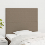 Voodipeatsid 2 tk, pruunikashall, 100x5x78/88 cm, kangas