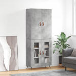 K&otilde;rge kapp, betoonhall, 69,5 x 34 x 180 cm,tehispuit