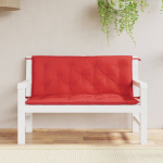 Aiapingi istmepadjad 2 tk, punane, 120x50x7 cm, oxford-kangas