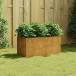 Taimekast, 80 x 40 x 40 cm, corten teras