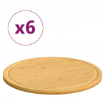 L&otilde;ikelauad 6 tk, &oslash;40x1,5 cm, bambus